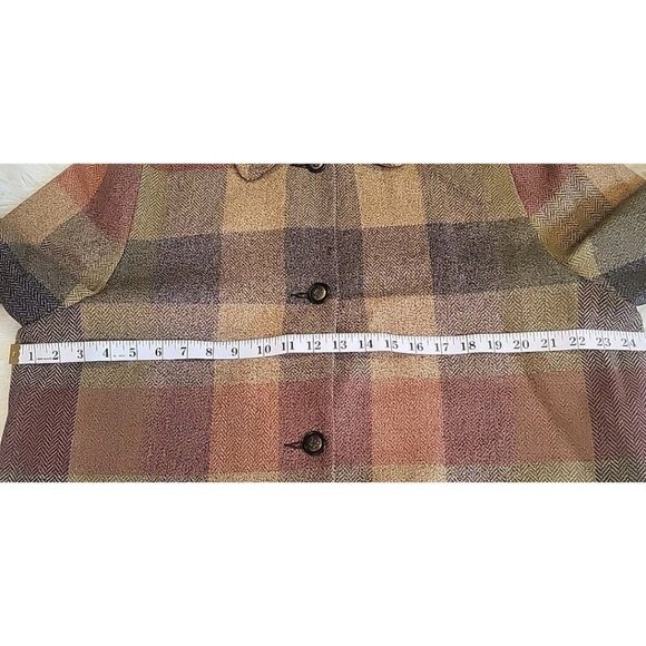 Avoca Collection Coat Women XXL 100 Wool Made In Ireland Patchwork Jacket 14 EUC - Picture 7 of 11